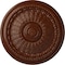 Ekena Millwork Brunswick Ceiling Medallion (Canopies up to 4 1/2"), 27"OD x 2 1/2"P, Burnished Mahogany Crackle CM27BRBMC - alternate 1
